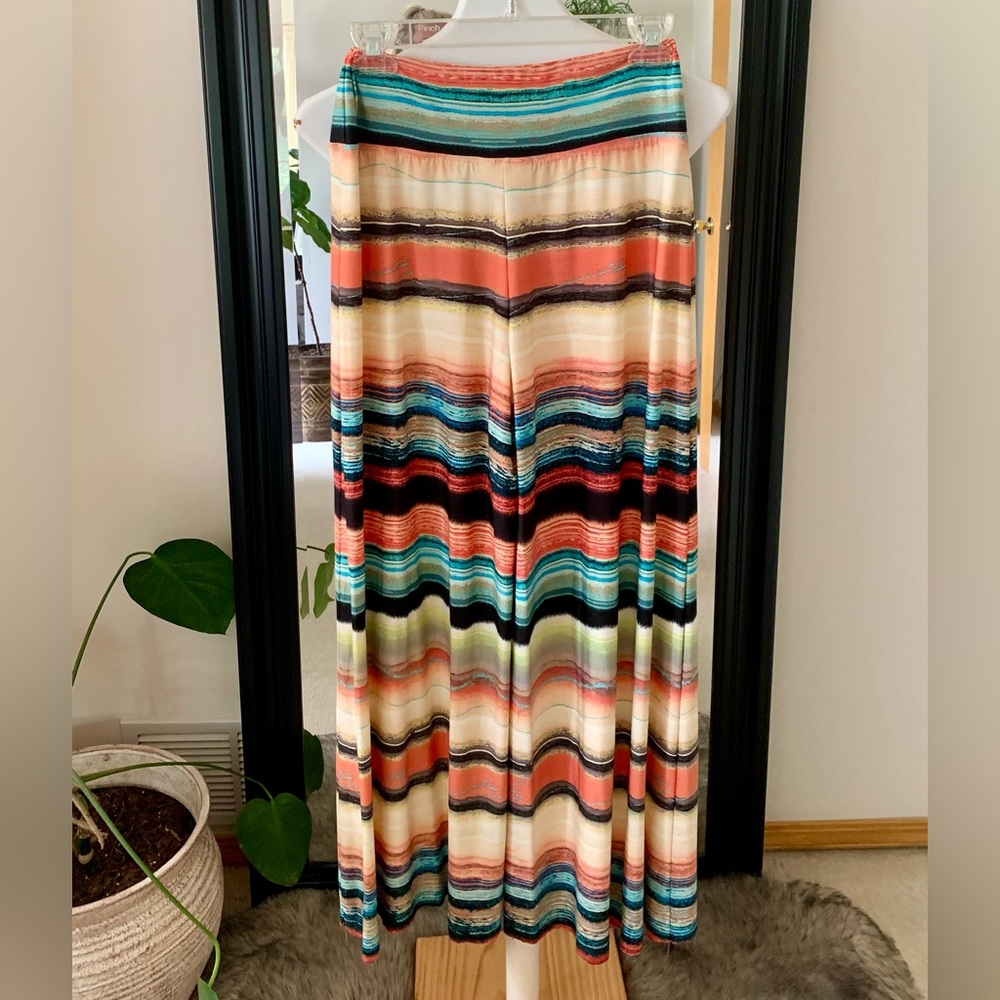 Wide Leg Striped Pants